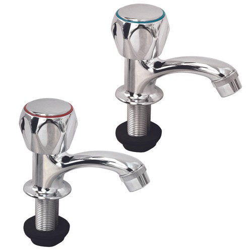 Coppia rubinetti collo - , cigno