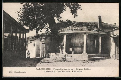 Cartolina salonicco vecchia - salonicco,,