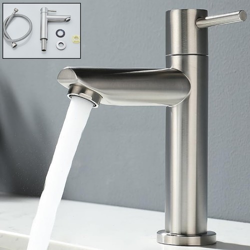 Rubinetto bagno lavabo acciaio
