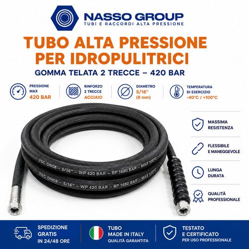 Tubo idropulitrice 400 bar r2 - idropulitrice,